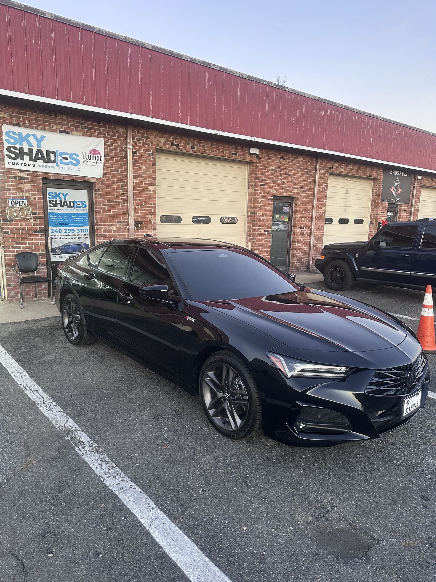 Automotive window tinting